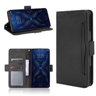 Multi-Card Slots Casing Xiaomi Black Shark 4 Pro Wallet Case BlackShark 4 PU Leather Magnetic Buckle Flip Cover