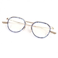 全新未使用商品 □ DITA DTX131-49-07 SCHEMA-TWO 波士頓鏡框，現款，眼鏡，藍金配色，49□20-145，含示範鏡片，附贈眼鏡袋，日本製造，男士款，零售價 114,400 日