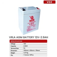 Accu Battery Dry Battery Voz 12V 2.5Ah 2.9Ah 2900mAh Most Wholesale