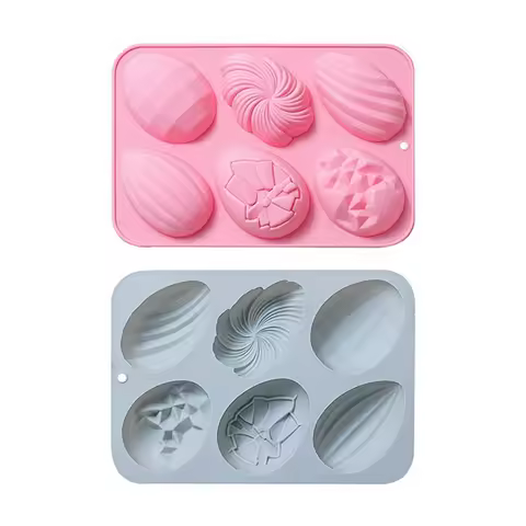 2 Pack Chocolate Mold Jumbo Easter Chocolate Mold Silicone Easter Egg Muffin Cupcake