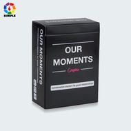Our Moments Board Games Couple 100 thought provoking conversation STARTERS for GREAT Relationships  Couples Card Game