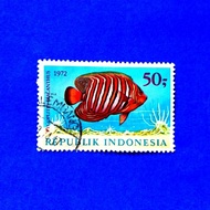 Prangko Indonesia Ikan Hias Laut 1972.