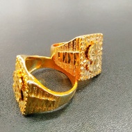 Dollar Sign 24K Gold Plated Men Ring