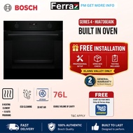 Bosch Series 4 Black - HUA736EA0KBuilt-In Oven with Steam Assist 76L