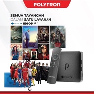 terbaru !!! android tv box polytron pdb m11 mola tv streaming ori