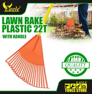 Lawn Rake Plastic 22T With Handle (Kalaykay) Eagle Professional Tools