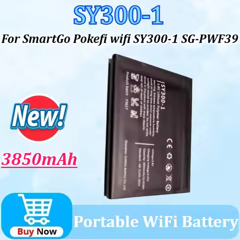 New High Quality Replaceable Battery SY300-1 3850mAh for SmartGo Global 4G Pokefi WiFi Lithium Batte