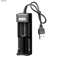 ECHOX 18650 Lithium Charger LED Smart Convenient Lithium Battery Charger Auto Stop Charger 8650 1450