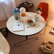 Dining Table for Home Use, Small Apartment, Eames Designer Office Meeting Discussion Table, Round Ta