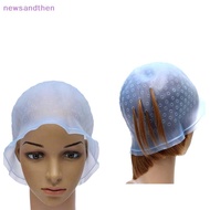 newsandthen Silicone Hair Styling Coloring Cap + Hook Needle Color Dye Highlighting Dye Cap Nice