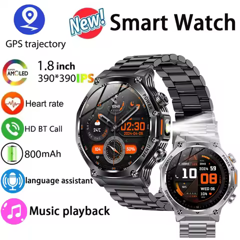 2025 Men's Smartwatch supports 5.2 one click Bluetooth calling, multiple Sports Modes, Heart rate He