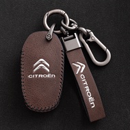 Citroen Car key set key bag new high-end cowhide keychain key case For C3 C4 Picasso  C5Aircross DS3