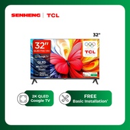 TCL 2K QLED GOOGLE TV 32 inch Television Televisyen Metallic Bezel-less 32V5C