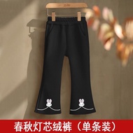 HYS Baby Girl Long Pants Leggings For Kids Girls Lace Bottom Bell Bottom Girls Spring New Childrens 
