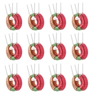 12 Pcs Vertical Toroid Magnetic 10mh 3A Inductance Coil toroid core Inductor Kit Toroid Inductor for