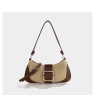 Retro Stitched Baguette Bag