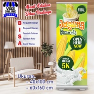Cetak Spanduk Banner Jagung Mozarella atau Jasuke Bagus