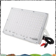 Alligator Clip Included 12V-85V Outdoor LED Flood Light 200W Equivalent IP65 Waterproof Emergency Li