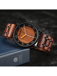 Bobo Bird 木製石英手錶男式休閒手錶 獨特禮物