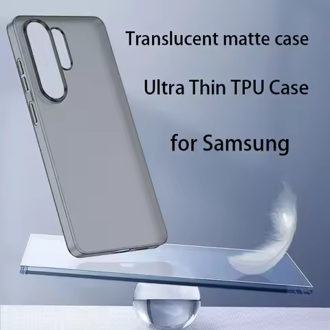 Ultra Thin Matte TPU Case For Samsung S26 S25 S24 S23 S22 Ultra A16 A26 A36 A56 A17 A27 A37 A57 A05 