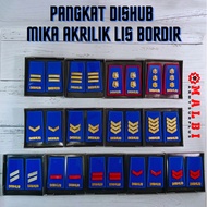 DISHUB Rank Acrylic Mica Embroidery Trim COMPLETE GOL I 1A 1B 1C 1D CLASS II 2A 2B 2C 2D GOL III 3A 