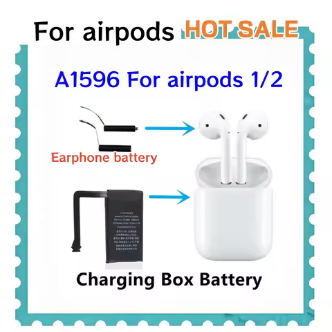 A1604 A1596 For Apple Airpods 1st 2nd A1604 A1523 A1722 A2032 A2031 Air Pods 1 2 Battery + Free Tool