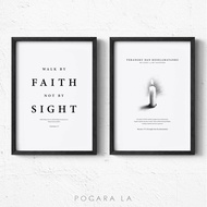 Wall Decoration Bible Verse Poster Frame Minimalist Decoration Christian Motivation 150