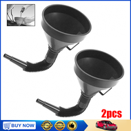 2Pcs Car Motorcycle Funnel Flexible Plastic Spout Filling Funnel For Oil Water Fuel Petrol Strainer Engine Oil