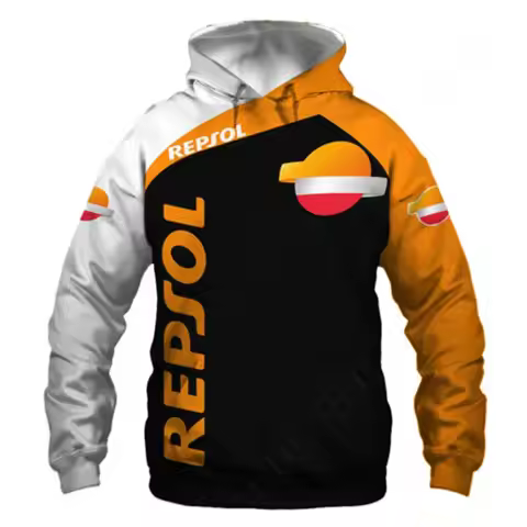 Repsol Unisex Clothing Anime Zip Hoodies Harajuku Hoodies For Men Women Casual 3D Printing Sweatshir