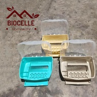 Biocelle Minimalist Dish Rack With Cover And Drainer - 2 Size - Plastic Dish Drainer With Cover Big