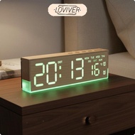 LOVIVER Illuminated Digital Alarm Timepiece Snooze Function Home Electronics Adjustable Brightness
