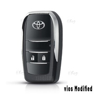 H.Rong Cod Modified Flip Key for Toyota Avanza Vios Gen 2 Flip Key Remote Shell Replacement 2008 200