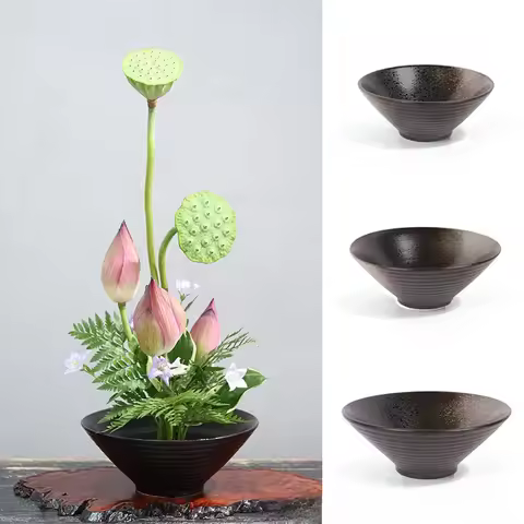 Japanese Frog Vase Ceramic Bouquet Flower Arrangement Bowl Device Kenzan Arranging Ikebana Centerpie