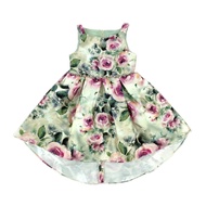 Rare Editions kids girl dress elegant sleeveless A-line skirt dress Floral mikado mint ~ size 2T-16T
