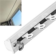 Built-In Ceiling Curtain Track, Embedded Invisible Curtain Pole Rail, Metal Curtain Rail With Stainl