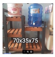 RAK TEMPAT DISPENSER GALON SERBAGUNA MEJA MAGIC COM GUCI AIR MINUM KAYU