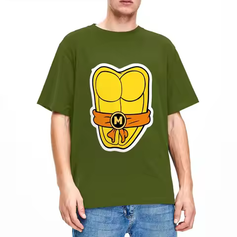 TMNT T-Turtles T Shirt Men's 100%Cotton Clothing Vintage Round Neck Short Sleeve