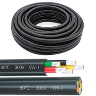 16 Gauge 5 Conductor Tinned Copper Electrical Wire Stranded PVC Audio Power Cable Speaker Wire (Red 