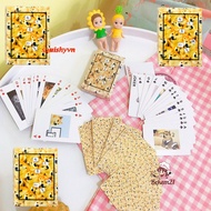 Cartoon deck of cards 54 golden shiba dog panda sakura sanrio