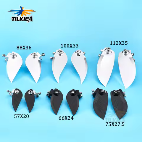 Adjustable Carbon Fiber Aluminum Alloy Turn Fins 57x20 66x24 75x27.5 88x36 100x33 112x35mm Length Fo
