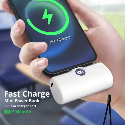 Fast Charge Portable Charger Power Bank External Spare Battery for iPhone Samsung Xiaomi Honor Built