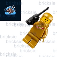 Bricksie | Classic Space Astronaut Pearl Gold Dark Turquoise 21358