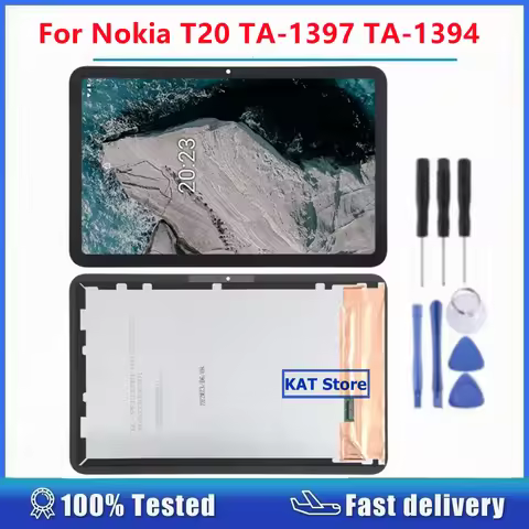 Compatible 10.4'' For Nokia T20 TA-1397 TA-1394 LCD Display Screen Touch Digitizer Full Assembly Rep