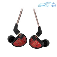 KZ หูฟังมอนิเตอร์อินเอียร์ AS10ที่5BA สมดุล Armature Driver หูฟังแบบมีสายตัดเสียงรบกวนแจ็ค3.5มม. ไม่