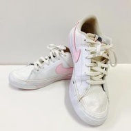 Nike Court Legacy GS運動鞋#二手#女鞋#SIZE:23.5cm#粉白#休閒鞋#7成新#NIKE#正品