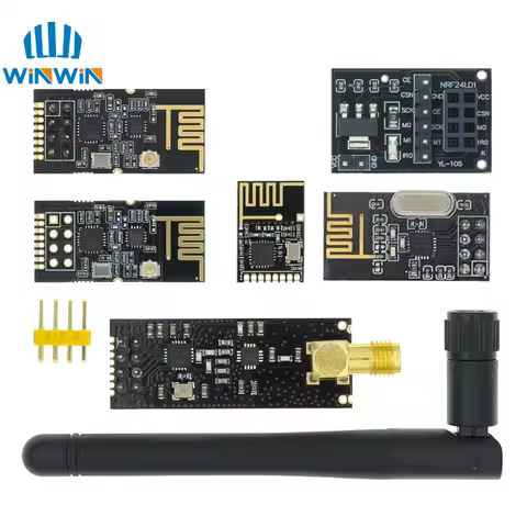 NRF24L01+ 2.4G wireless data transmission module 2.4GHz NRF24L01 upgrade version NRF24L01+PA+LNA 100