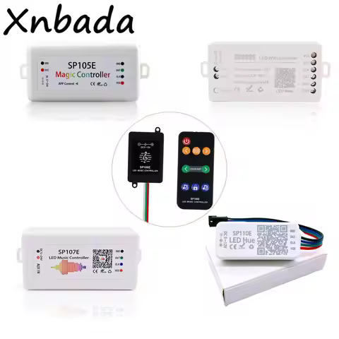 Led Strip Light Controller SP105E/SP106E/SP107E/SP108E/SP110E For WS2812 SK6812 WS2811 WS2813 WS2815
