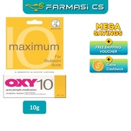 OXY 10 Acne Pimple Medication ( For Stubborn Acne ) 10g EXP:02/2027 OXY10
