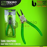 Tekiro Snap Pliers IB 5" Bent Snap Pliers Cap 5 Inch 5 InRing