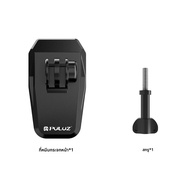 PULUZ กระจกรถจักรยานยนต์คลิปยึดกล้อง Mount สําหรับ GoPro HERO13 สีดํา/Insta360 X4/DJI Osmo Action 5